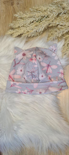 Baby Beanie-Mütze "Fuchs Ranken" handgemacht aus French Terry, 95% Baumwolle 5% Elasthan – passend zur Strampler-Kollektion | Little Falili
