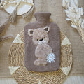 Wärmflasche „Bärchen“ mit handgefertigtem Teddy-Bezug von Little Falili