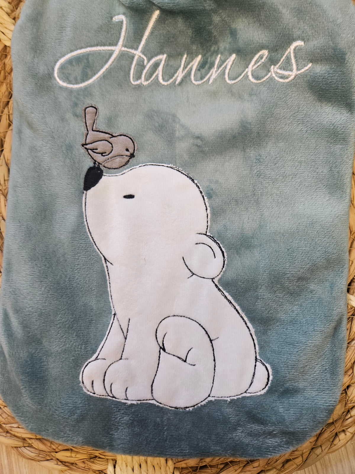 Wärmflasche „Eisbär“ | Minky-Fleece-Bezug