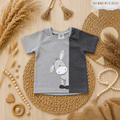 Kinder-Shirt „Kleiner Esel“ mit Esel-Stickerei von Little Falili