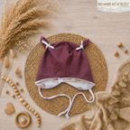 Baby Öhrchen-Mütze "Hase mit Herz" French Terry & Jersey handmade | Little Falili