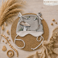 Baby Öhrchen-Mütze "Pilze" mit Pilz-Motiv, handgemacht aus French Terry & Jersey, 95% Baumwolle 5% Elasthan | Little Falili

