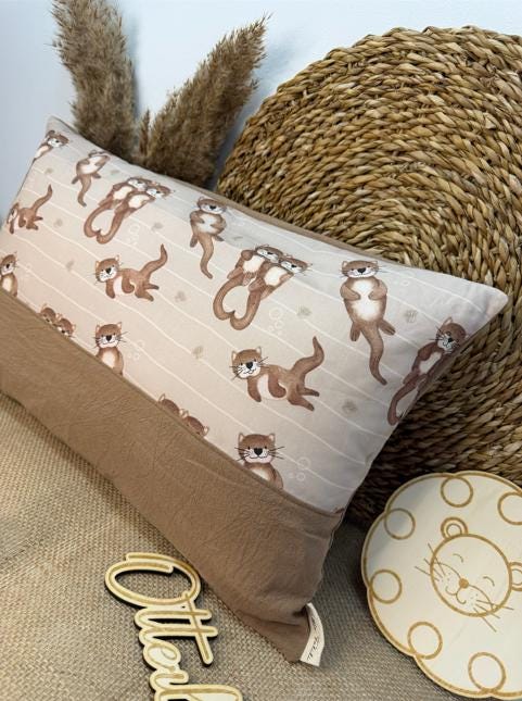 Personalisierte Kissenbezug "Otterliebe"
